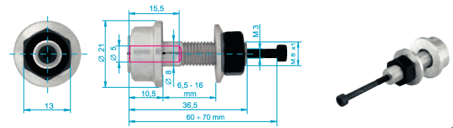 Unášeč vrtule o průměru 5 / M8x1 pro motory řady 28xx